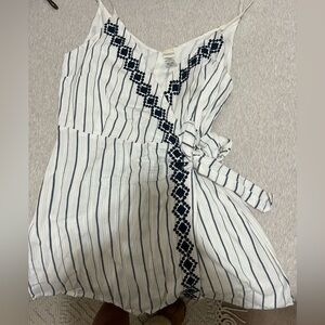 L Space white embroidered romper.